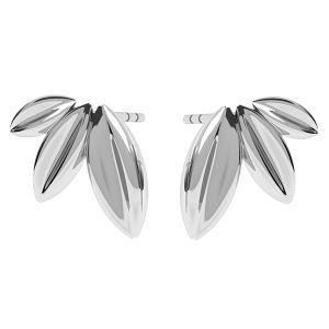 Lehti-korvakorut, hopeakorut,  ODL-00345 KLS (L+R)