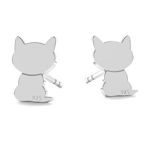Cat Earring Post, Jewelry Findings, LK-1277 - 0,50 - KLS
