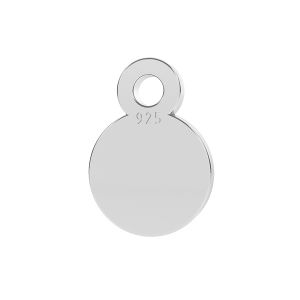 Round Pendant, End Caps, Jewelry Findings, LK-1255 - 0,50