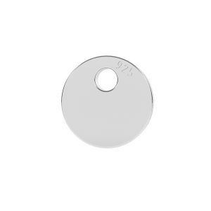 Round Blank Pendant, Silver, 5mm, LK-1254 - 0,50