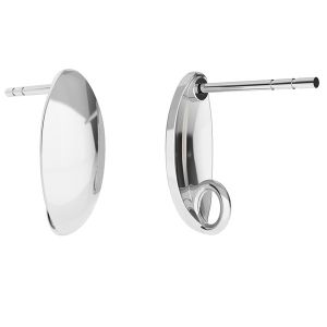 Ohrstecker mit Öse, Ohrringteile, ODL-00348 KLS Ohrstecker mit Öse, Ohrringteile, ODL-00348 KLS