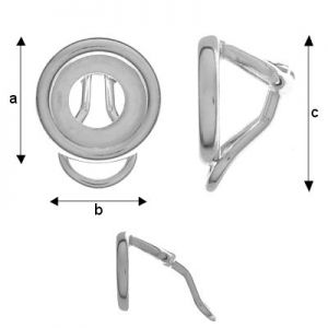 Ear Clips, Earring Findings, WOK 8
