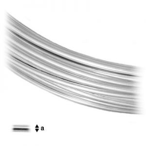 Silberdraht, Schmuckteile, 0.40mm HART